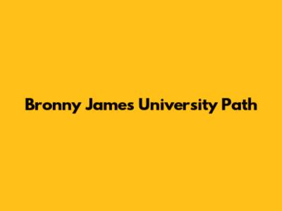 Bronny James' University Path