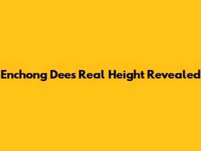 Enchong Dee's Real Height Revealed