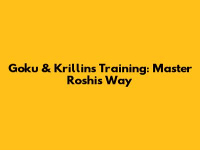 Goku & Krillin's Training: Master Roshi's Way