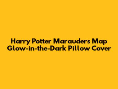Harry Potter Marauder's Map Glow-in-the-Dark Pillow Cover