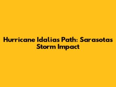 Hurricane Idalia's Path: Sarasota's Storm Impact