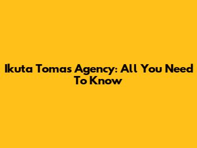 Ikuta Toma's Agency: All You Need To Know