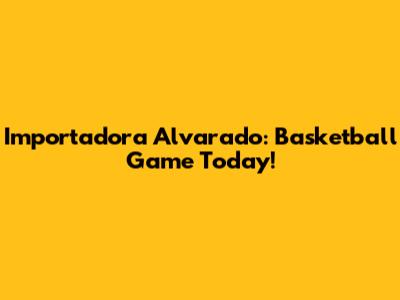 Importadora Alvarado: Basketball Game Today!