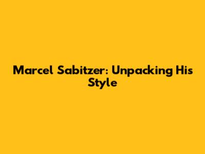 Marcel Sabitzer: Unpacking His Style
