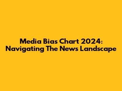 Media Bias Chart 2024: Navigating The News Landscape