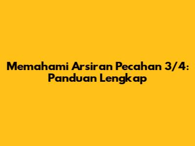 Memahami Arsiran Pecahan 3/4: Panduan Lengkap