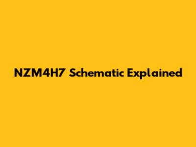 NZM4H7 Schematic Explained