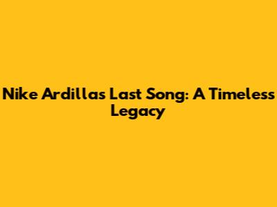 Nike Ardilla's Last Song: A Timeless Legacy