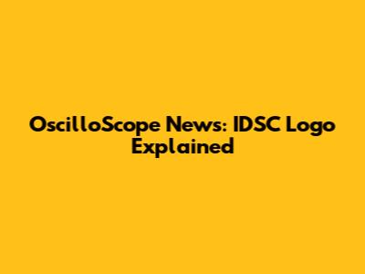 OscilloScope News: IDSC Logo Explained