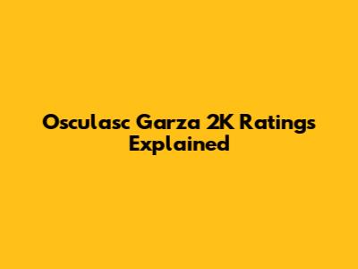 Osculasc Garza 2K Ratings Explained