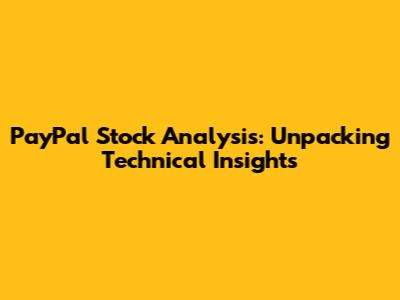 PayPal Stock Analysis: Unpacking Technical Insights