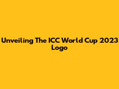Unveiling The ICC World Cup 2023 Logo