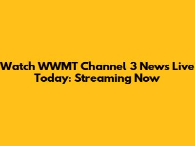Watch WWMT Channel 3 News Live Today: Streaming Now